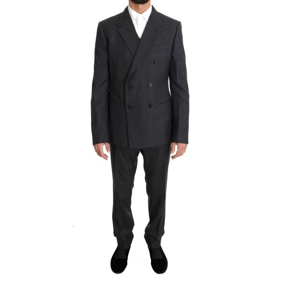 Dolce & Gabbana Gray Wool SICILIA 2 Buttons Men Suit Blazer
